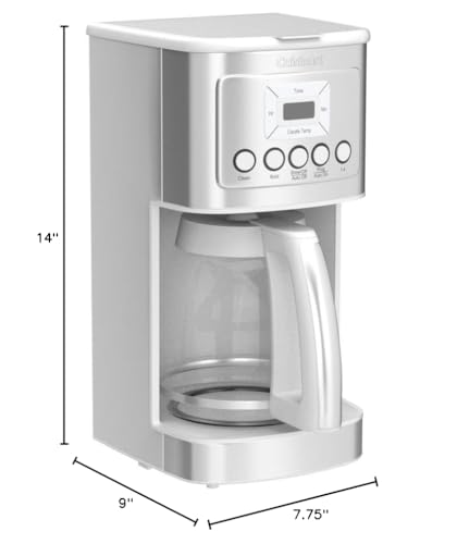 Cuisinart 14 Cup Programmable Coffee Maker PerfecTemp Glass Carafe DCC-3200NAS Stainless