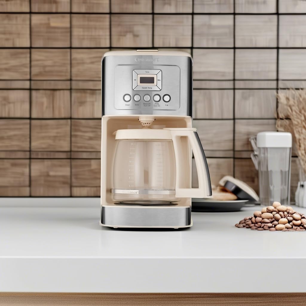 Cuisinart 14 Cup Programmable Coffee Maker PerfecTemp Glass Carafe DCC-3200NAS Stainless