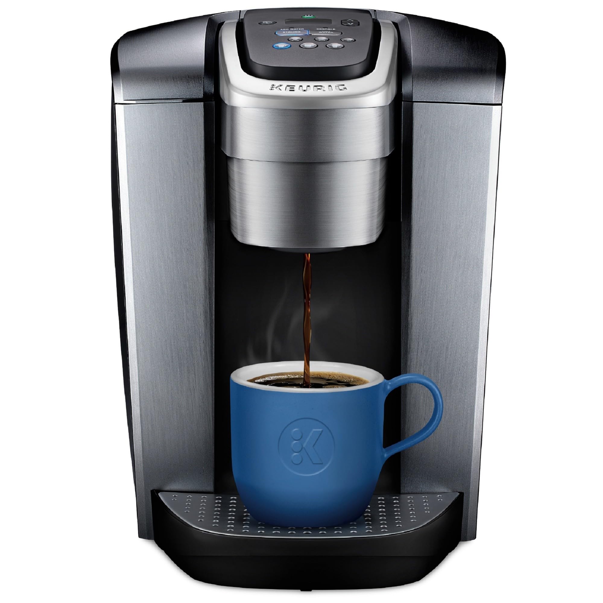 Keurig K Elite Single Serve Coffee Maker Strength & Temp Control Iced 8-12oz Brushed Slate
