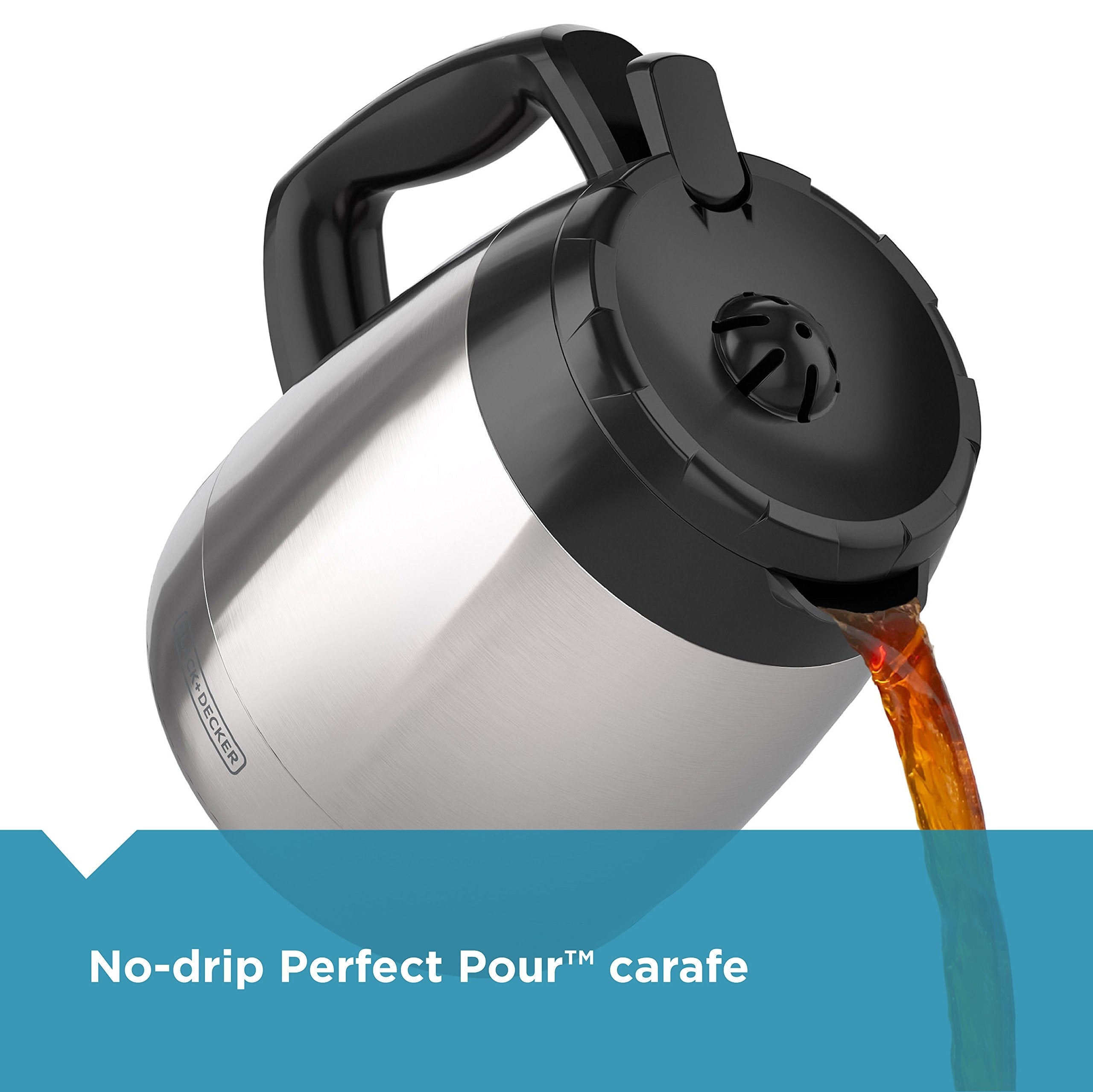 BLACK+DECKER 12 Cup Thermal Programmable Coffee Maker Brew Strength VORTEX CM2046S