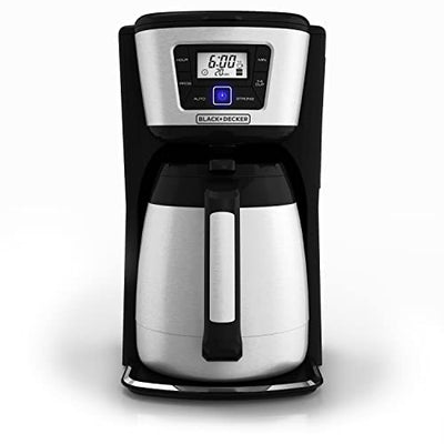 BLACK+DECKER 12 Cup Thermal Programmable Coffee Maker Brew Strength VORTEX CM2046S