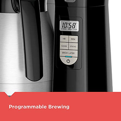 BLACK+DECKER 12 Cup Thermal Programmable Coffee Maker Brew Strength VORTEX CM2046S