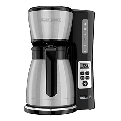 BLACK+DECKER 12 Cup Thermal Programmable Coffee Maker Brew Strength VORTEX CM2046S