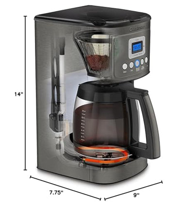 Cuisinart 14 Cup Programmable Coffee Maker PerfecTemp Glass Carafe DCC-3200NAS Stainless