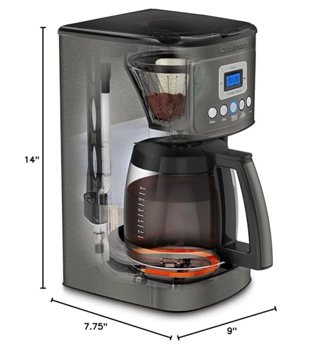Cuisinart 14 Cup Programmable Coffee Maker PerfecTemp Glass Carafe DCC-3200NAS Stainless