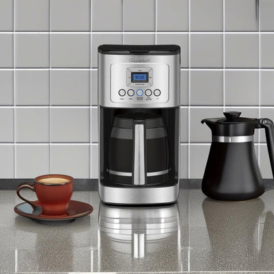 Cuisinart 14 Cup Programmable Coffee Maker PerfecTemp Glass Carafe DCC-3200NAS Stainless
