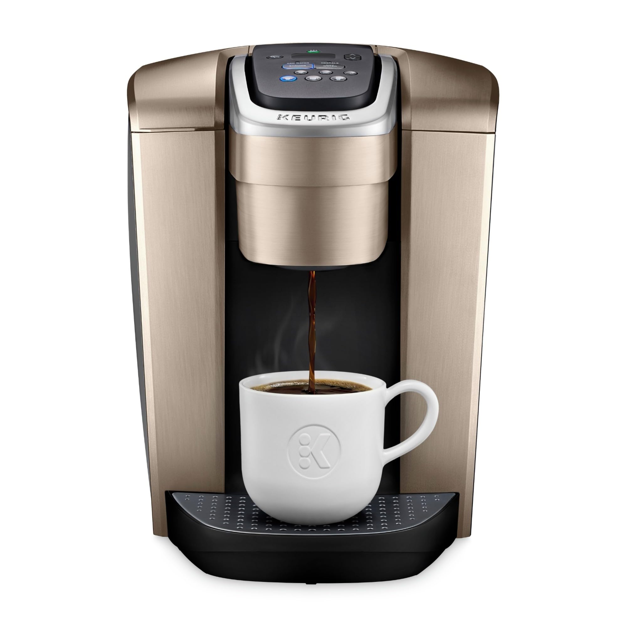 Keurig K Elite Single Serve Coffee Maker Strength & Temp Control Iced 8-12oz Brushed Slate