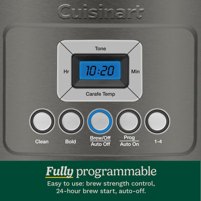Cuisinart 14 Cup Programmable Coffee Maker PerfecTemp Glass Carafe DCC-3200NAS Stainless