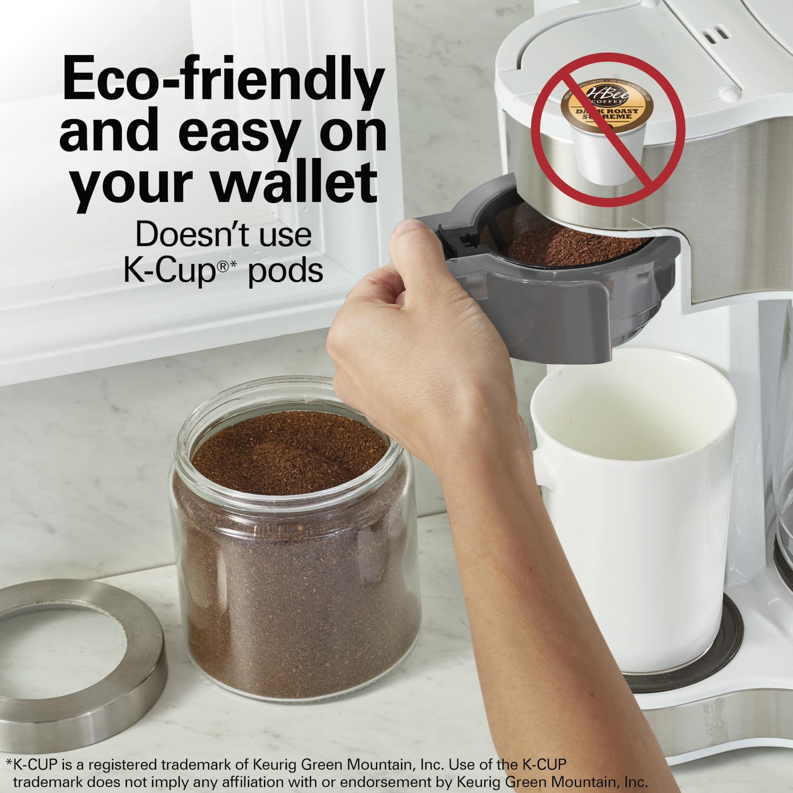 Hamilton Beach 2 Way Programmable Coffee Maker 12 Cup Carafe Single Serve 49980RG